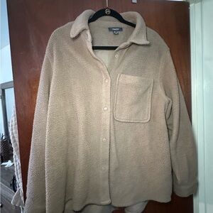 Primark Beige Sherpa Button-Up Jacket